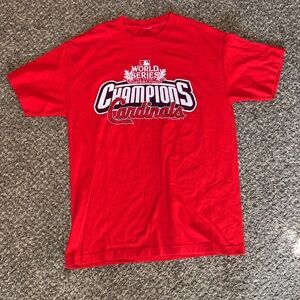 St Louis Cardinals 2011 World Series Champions Men T Shirt Size Large No tag